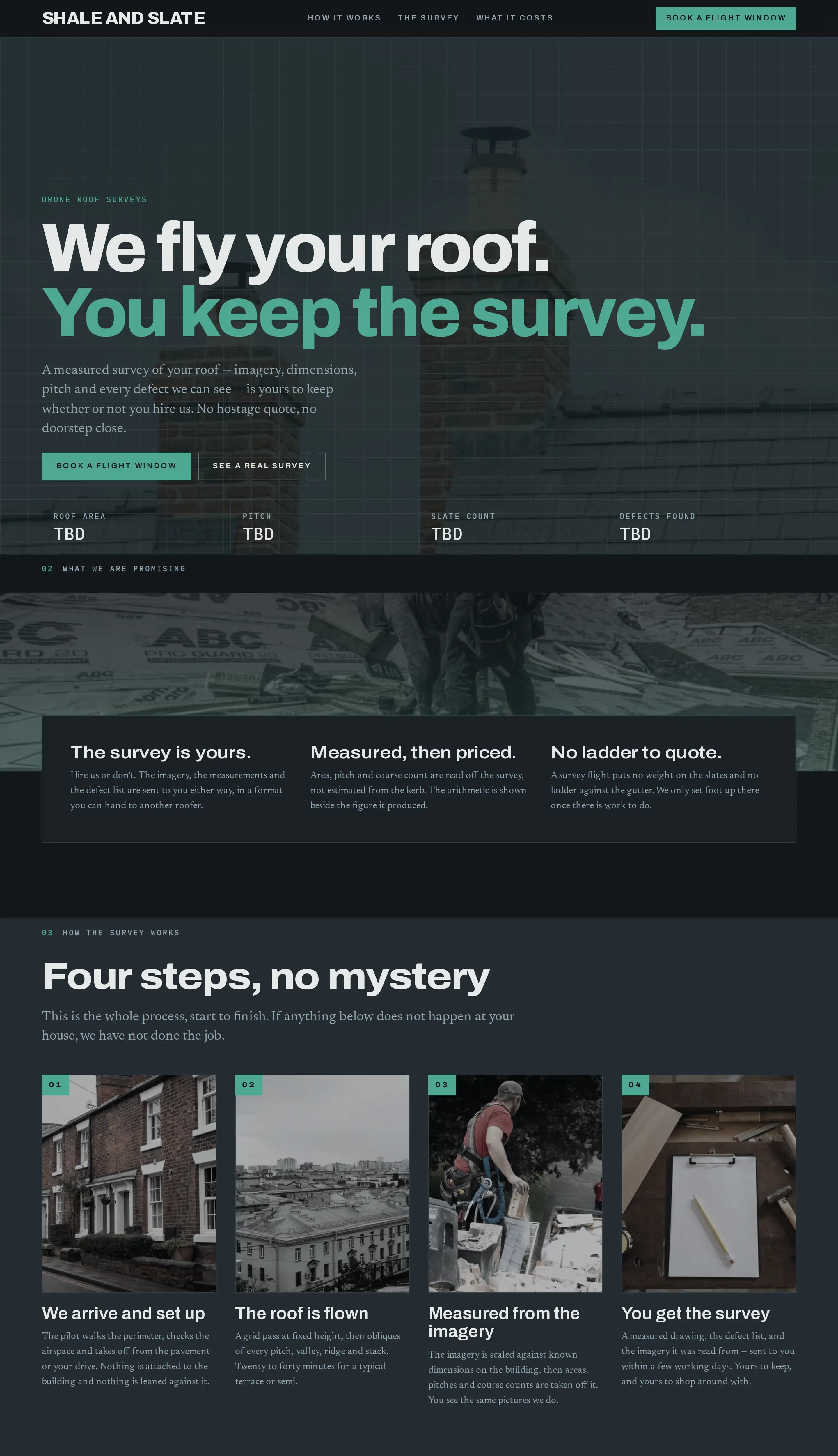 Shale And Slate template — roofing website design